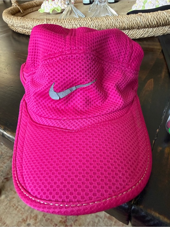 Nike Accessories - Nike Hot Pink Mesh Performance Cap with Reflective Swoosh